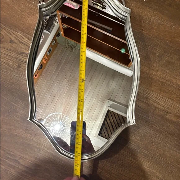 Silver Rope Hanging Mirror - Picture 3 of 5